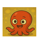 キラキラ手足多めのタコ@SFW（個別スタンプ：9）