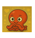 キラキラ手足多めのタコ@SFW（個別スタンプ：11）