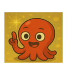 キラキラ手足多めのタコ@SFW（個別スタンプ：15）