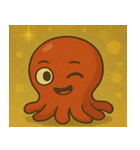 キラキラ手足多めのタコ@SFW（個別スタンプ：20）