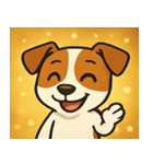 キラキラ元気ジャックラッセル@SFW（個別スタンプ：3）