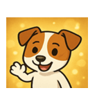 キラキラ元気ジャックラッセル@SFW（個別スタンプ：4）
