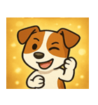 キラキラ元気ジャックラッセル@SFW（個別スタンプ：7）