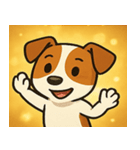 キラキラ元気ジャックラッセル@SFW（個別スタンプ：8）