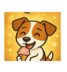 キラキラ元気ジャックラッセル@SFW（個別スタンプ：10）
