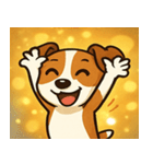 キラキラ元気ジャックラッセル@SFW（個別スタンプ：24）