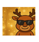 キラキラでごきげんトナカイ@SFW（個別スタンプ：2）