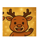 キラキラでごきげんトナカイ@SFW（個別スタンプ：3）