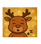 キラキラでごきげんトナカイ@SFW（個別スタンプ：4）