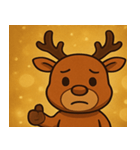 キラキラでごきげんトナカイ@SFW（個別スタンプ：5）