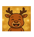 キラキラでごきげんトナカイ@SFW（個別スタンプ：7）