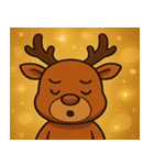 キラキラでごきげんトナカイ@SFW（個別スタンプ：8）