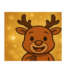 キラキラでごきげんトナカイ@SFW（個別スタンプ：9）