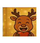 キラキラでごきげんトナカイ@SFW（個別スタンプ：10）