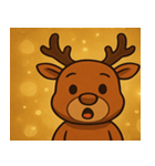 キラキラでごきげんトナカイ@SFW（個別スタンプ：13）