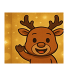 キラキラでごきげんトナカイ@SFW（個別スタンプ：14）