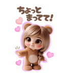 くまみみの可愛い女の子♡【BIG】（個別スタンプ：16）