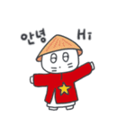 旅人ベベニャン (韓国語 - 英語) 3（個別スタンプ：1）