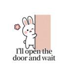 キュートなウサギの取引会話 01 (EN)（個別スタンプ：11）