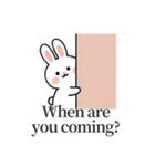 キュートなウサギの取引会話 01 (EN)（個別スタンプ：12）
