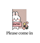 キュートなウサギの取引会話 01 (EN)（個別スタンプ：13）