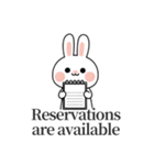 キュートなウサギの取引会話 01 (EN)（個別スタンプ：18）