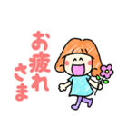 オレンジ女子の日常会話－普段使いに♪（個別スタンプ：3）