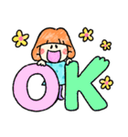 オレンジ女子の日常会話－普段使いに♪（個別スタンプ：4）