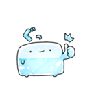 動く！なんだかゆるい氷（個別スタンプ：11）