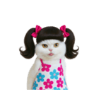 ツインテールのかわいい猫（個別スタンプ：2）