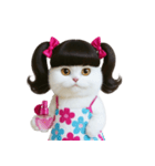 ツインテールのかわいい猫（個別スタンプ：4）