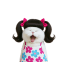ツインテールのかわいい猫（個別スタンプ：5）