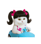 ツインテールのかわいい猫（個別スタンプ：9）