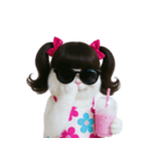 ツインテールのかわいい猫（個別スタンプ：19）