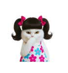 ツインテールのかわいい猫（個別スタンプ：21）