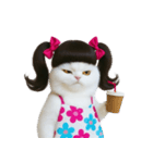 ツインテールのかわいい猫（個別スタンプ：32）