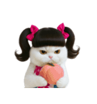 ツインテールのかわいい猫（個別スタンプ：35）