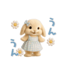 動く♡可愛い♡ふわふわうさぎ（個別スタンプ：13）