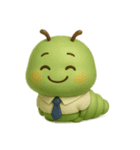 働くあおむしスタンプ（個別スタンプ：7）