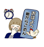 シンプルシリーズ ☆ ほのぼのボブちゃん（個別スタンプ：1）