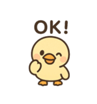 元気いっぱい ぴょこりカモ（個別スタンプ：2）