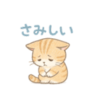 色鉛筆タッチのマンチカンスタンプ（個別スタンプ：19）