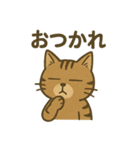 渋めの猫スタンプ（個別スタンプ：3）