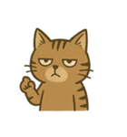 渋めの猫スタンプ（個別スタンプ：14）