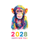 2028年/令和10年/申年/あけおめ/年賀状（個別スタンプ：13）