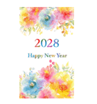 2028年/令和10年/申年/あけおめ/年賀状（個別スタンプ：37）