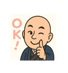 気さくなお坊さん-挨拶・感情編（個別スタンプ：3）
