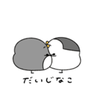 へんてこなペンギン カップルの会話（個別スタンプ：33）