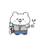 会話にクマを添えましょう【クマさん16】（個別スタンプ：28）