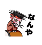 マッシュと女の子 石見神楽ver.（個別スタンプ：5）